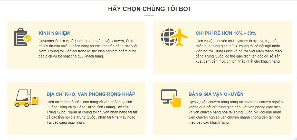 Ưu điểm khi quý khách order hàng Quảng Châu tại Davitrans